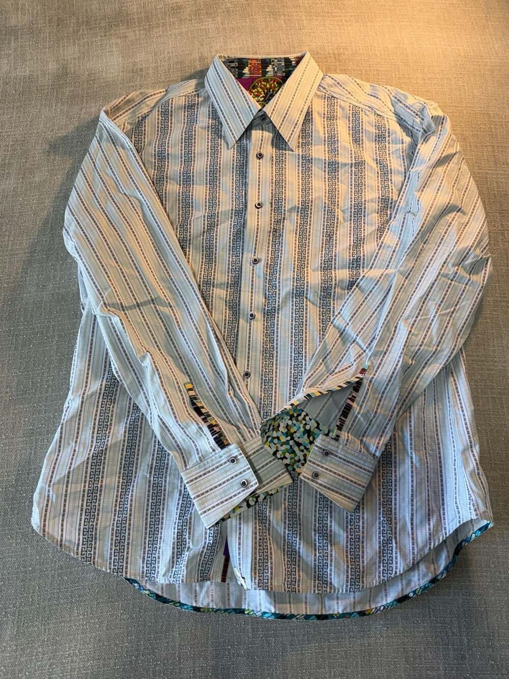 Robert Graham Men's Long Sleeve Button Down Shirt Size 2XL